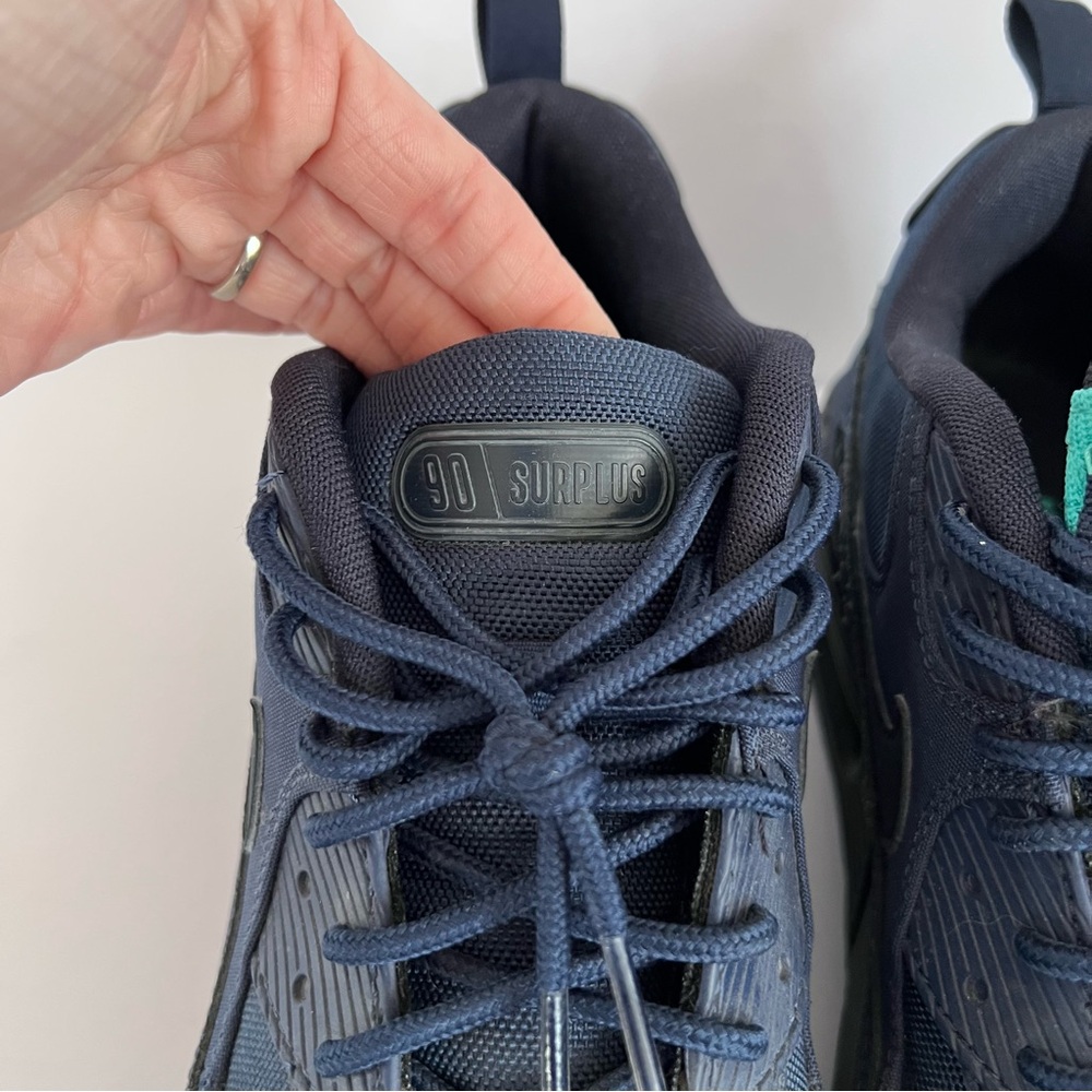 Nike Air Max 90 Surplus Navy Black Teal Sneakers Men’s 10 DC9389-400 - Picture 5 of 11
